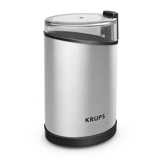 KRUPS: 3oz Silent Vortex Coffee and Spice Grinder with Removable Bowl Easy to Use, 5 Times Quieter 175 Watts Coffee, Spices, Dry Herbs, Nuts, Dishwasher Safe Bowl, 12 Cup Black