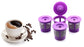 Reusable K Cups Coffee Filter Pod for Keurig 1.0 & 2.0 Machines - Coffee Scoop Funnel and 3 Pack K-Cup Filters - Universal Refillable KCups - Fits K-Duo, K-Classic, K-Elite, K-Select, K-Cafe Brewers